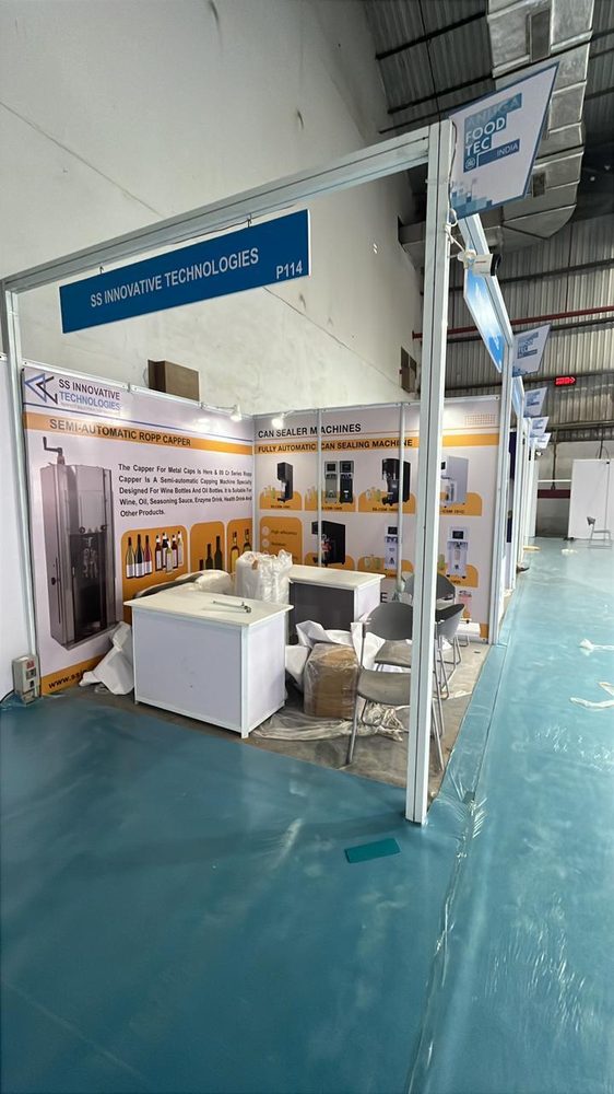 SS Innovative Technologies exhibition booth by MISO EXPO at Anuga Foodtech 2025, Mumbai