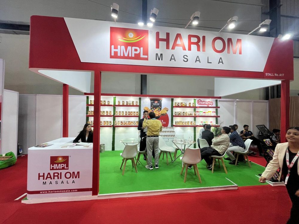Hari Om Masala exhibition booth by MISO EXPO at Anuga Select 2025, Mumbai