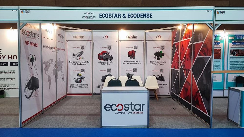 Ecostar Combustion Systems exhibition booth by MISO EXPO at Boiler World Sea 2025, Bangkok Thailand