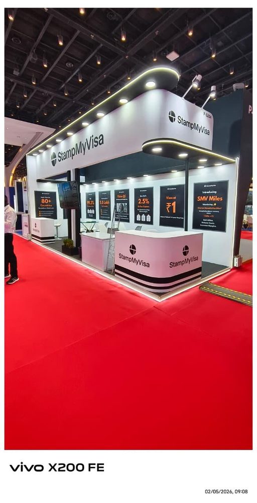 Stamp my Visa exhibition booth by MISO EXPO at OTM 2026, Mumbai
