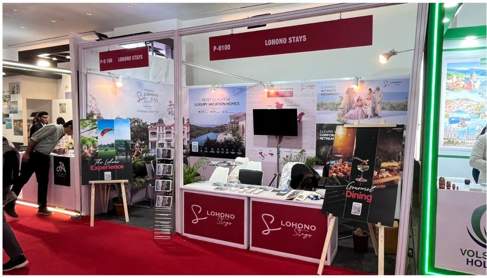 Lohono Stays exhibition booth by MISO EXPO at OTM 2026, Mumbai