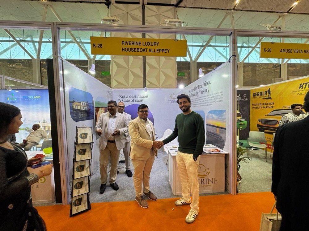 Riverine Luxury Houseboats exhibition booth by MISO EXPO at Satte 2026, Delhi