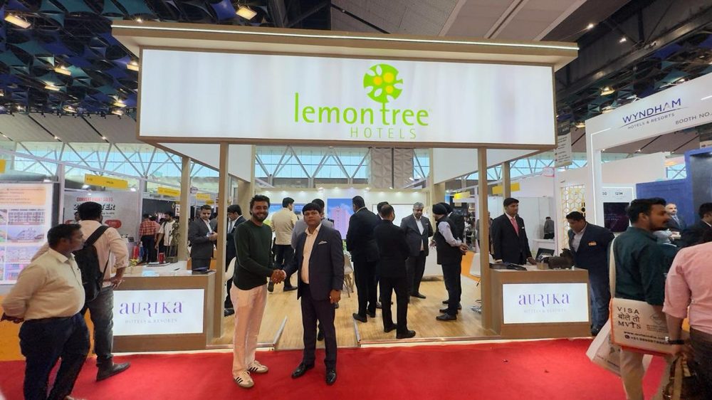 Lemontree Hotels exhibition booth by MISO EXPO at Satte 2026, Delhi