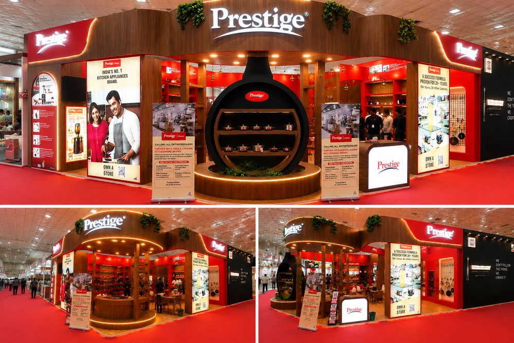 TTK Prestige exhibition booth by MISO EXPO at Homeware Expo Chennai 2026
